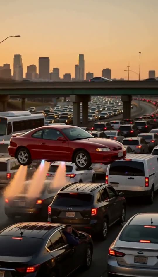 Abflug aus dem Stau — AI video effect example